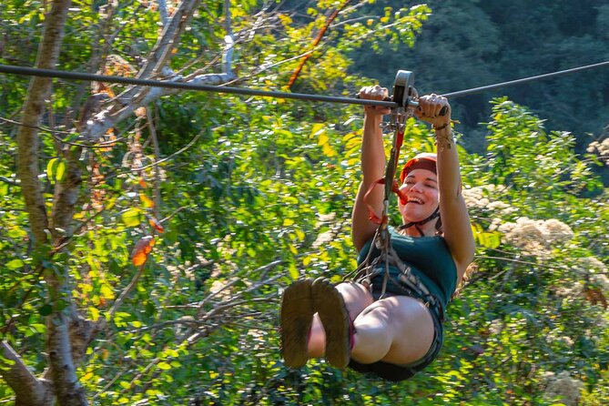 ATV-Zip Line Combo Adventure Tour from Puerto Vallarta - Zipline at the treetops on the Rio Cuale side