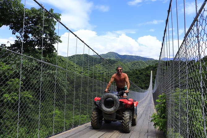 Combo ATV Jorullo Bridge + zip lines + mule ride - From Canopy River to the ATV and Motorbike-Led Route