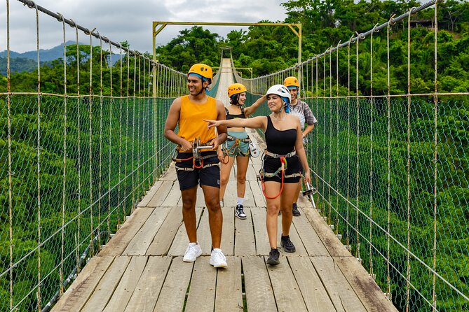 Express zippers + Longer suspension bridge - Zip lines over the canopy river: the thrill part that still feels controlled