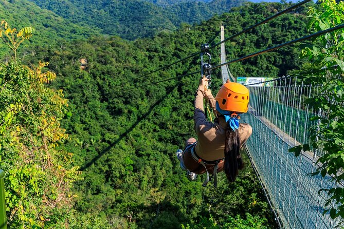 Express zippers + Longer suspension bridge - Crossing the trails: why the walking is part of the attraction