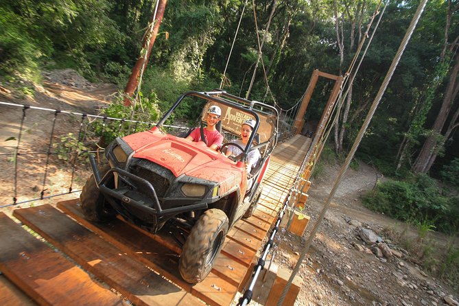 Extreme Adventure, Wildest Bridge, ATV & Ziplines - Natural pool cooldown and the waterslide payoff