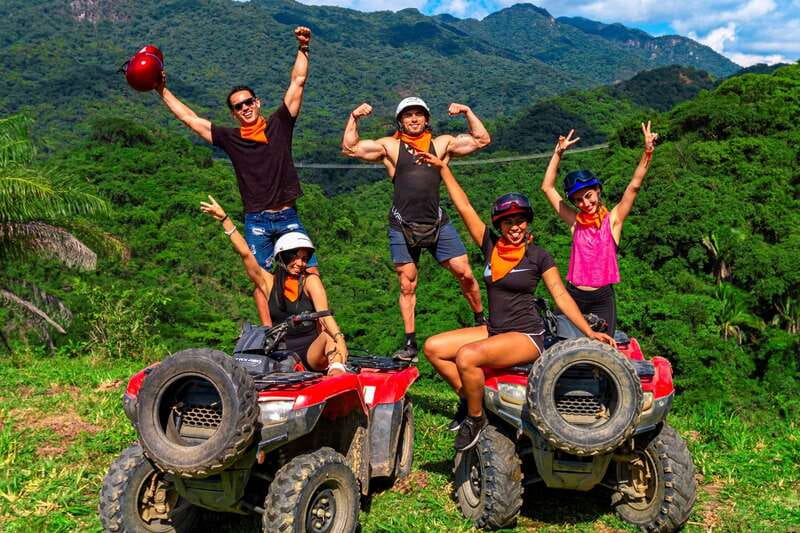 From Puerto & Nuevo Vallarta: ATV Tour with Tequila Tasting - El Salto Waterfall Stop, Swim Time and How to Plan for It