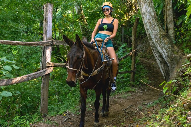 Full Zip Line Tour + Mules + Jorullo Bridge - El Salto waterfall: the included breather from adrenaline