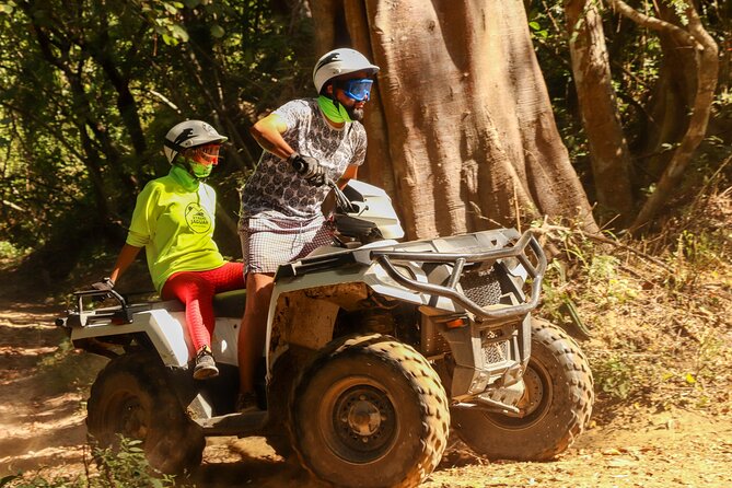 Jungle double ATV Tour "El Mirador" (ride tandem on ATV) - Tandem ATV setup: one quad, two riders, fewer logistics