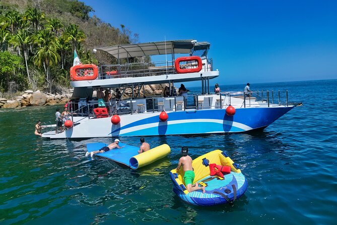 Mega Catamarans ALL INCLUSIVE Remote Paradise Beach Adventure - Water Toys and Snorkeling Reality Check