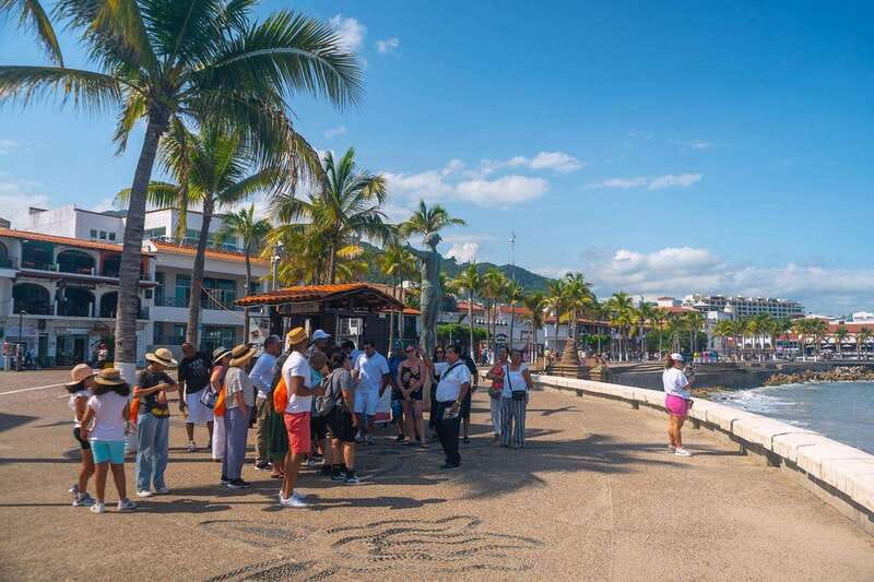 Mexico: Puerto Vallarta City Tour - Malecón Boardwalk: Seahorses, Los Tapatíos, and Carington Sculptures