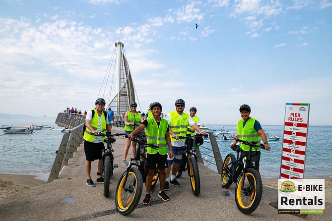 Mountain Tour Puerto Vallarta Electric Bikes - Crossing Isla Cuale, Then Turning Toward the Mountains
