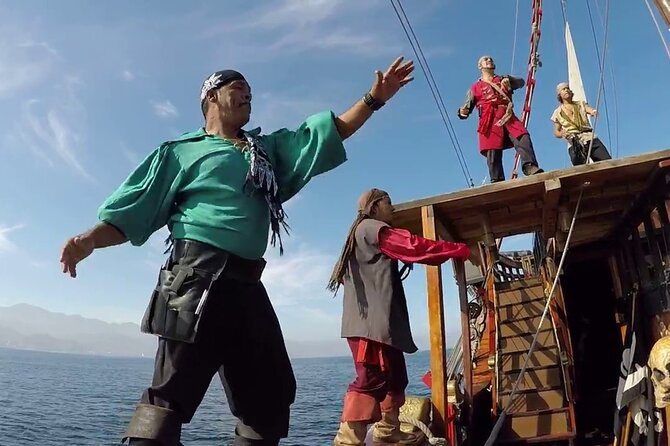 Pirate Ship Tour by day or night! Meals and Drinks included! - Majahuitas Beach: Banana Boat, Kayaks, Snorkel, and a Pirate Treasure Hunt