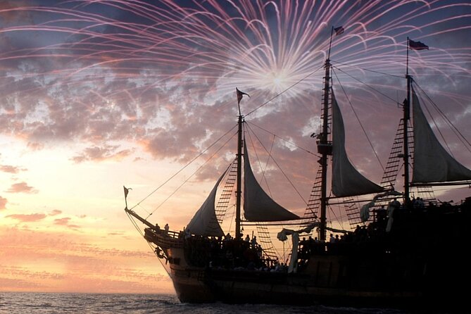 Pirate Ship Tour by day or night! Meals and Drinks included! - On Board: Breakfast and Lunch, Pirate Show, and Fireworks