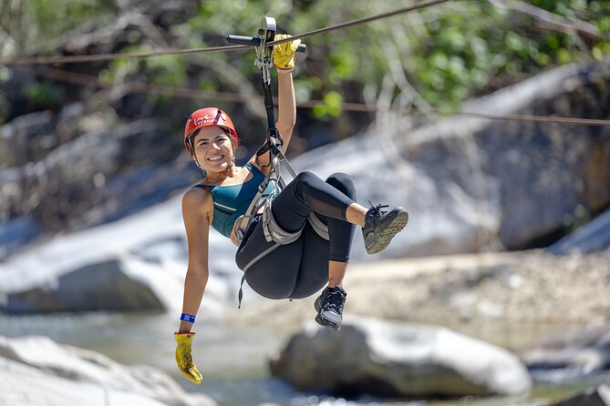 Puerto Vallarta Best Zipline Canopy + Tequila and Speed Boat Ride - Riverfront Fun: waterslides, swimming, and kayaking