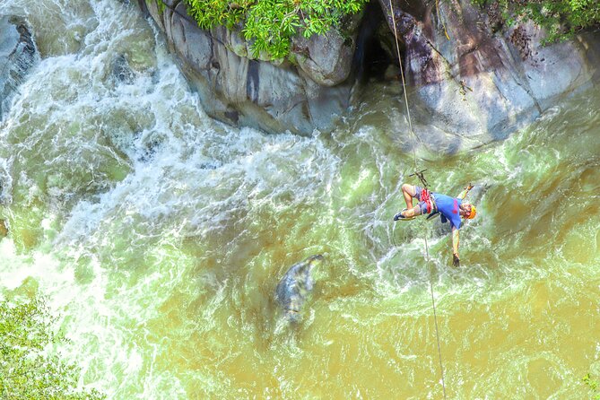 Puerto Vallarta Best Zipline Canopy + Tequila and Speed Boat Ride - Food at the Riverside Restaurant, what to know before you buy