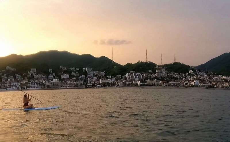Puerto Vallarta: Guided SUP Board Tour with Digital Photos - First, you meet the ocean at Camarones Beach