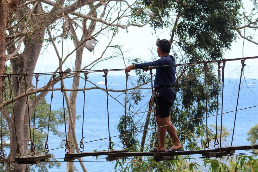 Puerto Vallarta: Hidden Beaches & Adventure Park - Las Ánimas zip lines and bridges: the adrenaline core