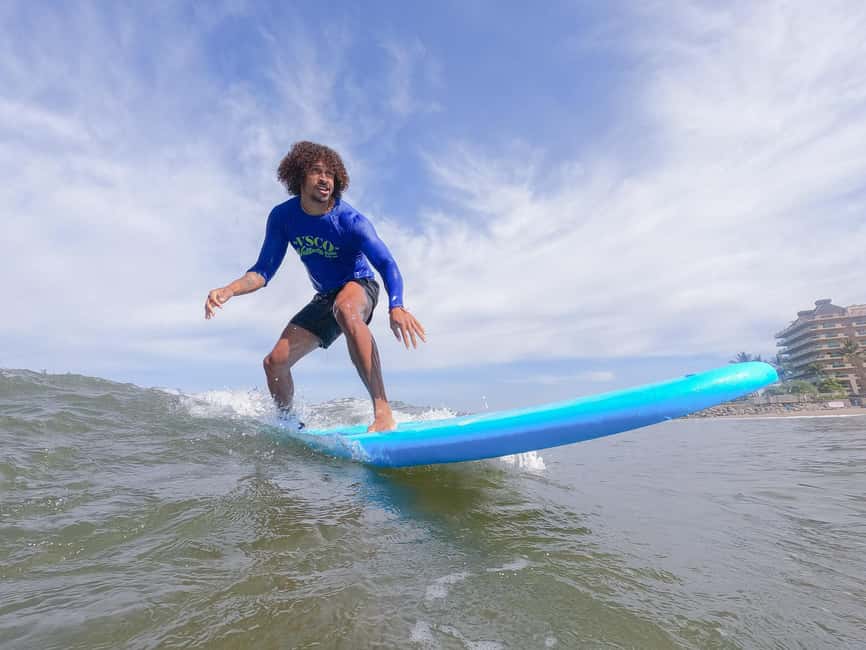 Puerto Vallarta: Surf lessons - What you actually get in the box: gear, UV lycra, sunscreen, and more