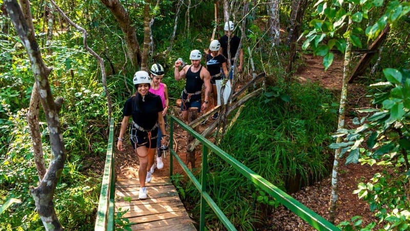 Puerto Vallarta: Ultimate Zipline Adventure - The Jorullo Bridge crossing, ocean and mountain in one stop