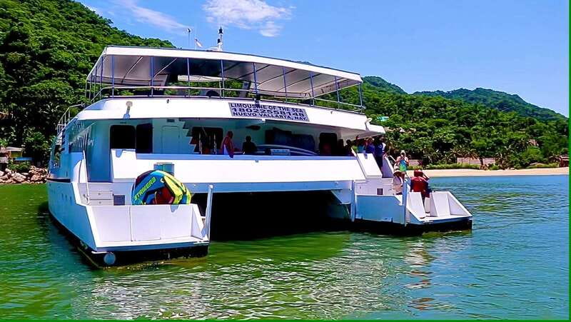 Puerto Vallarta: Yelapa Mega Yacht Cruise - Lunch, then Yelapa: the car-free town and the waterfall moment